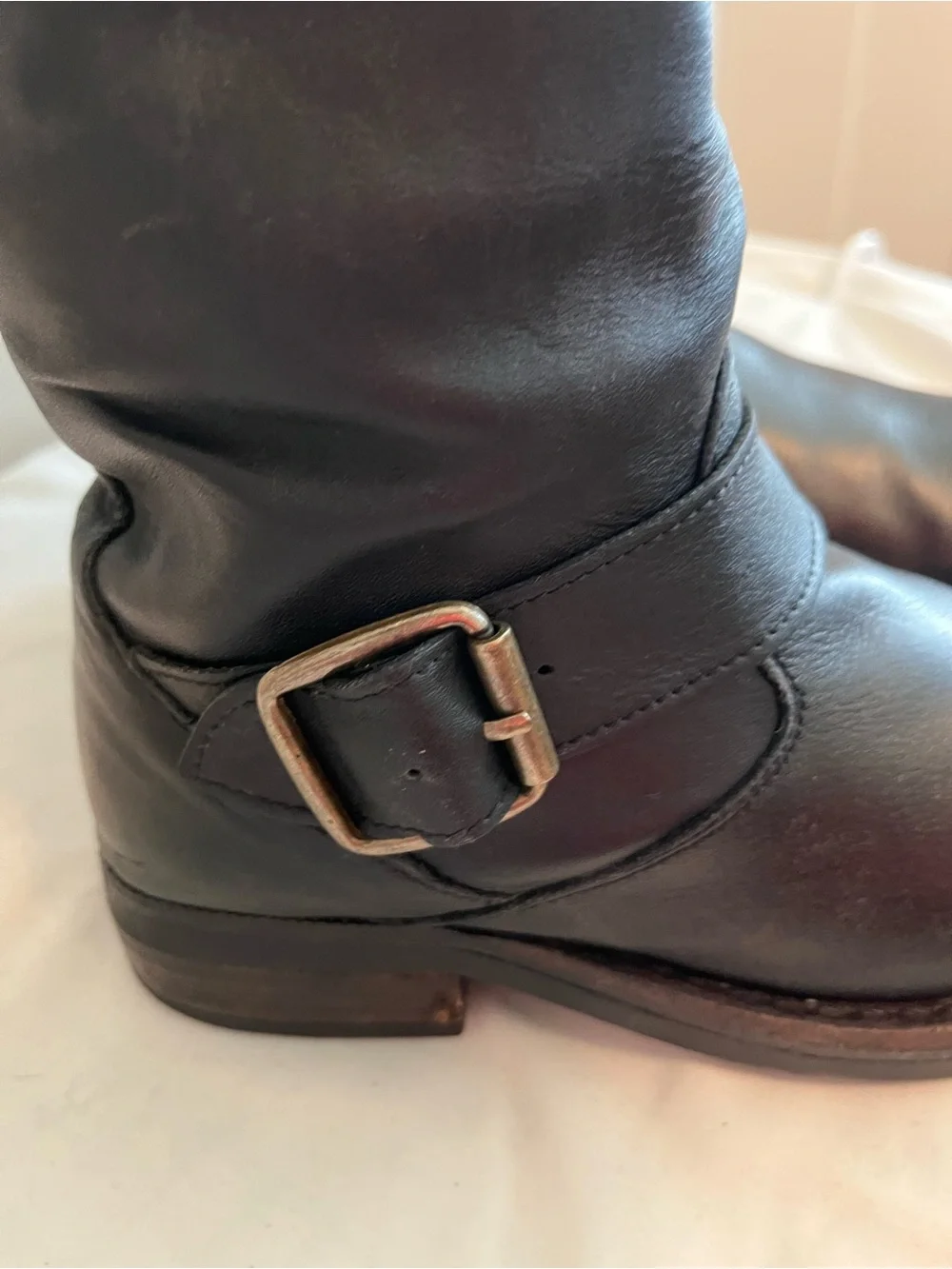 Jefferey Campbell Classic Tall Black Leather Riding Boots